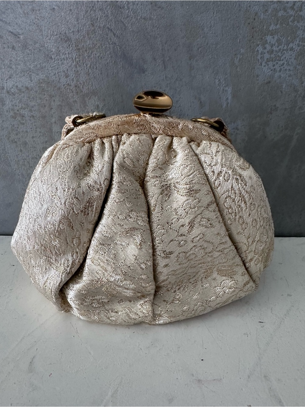 VINTAGE GARAY 1950'S GOLD BROCADE BAG